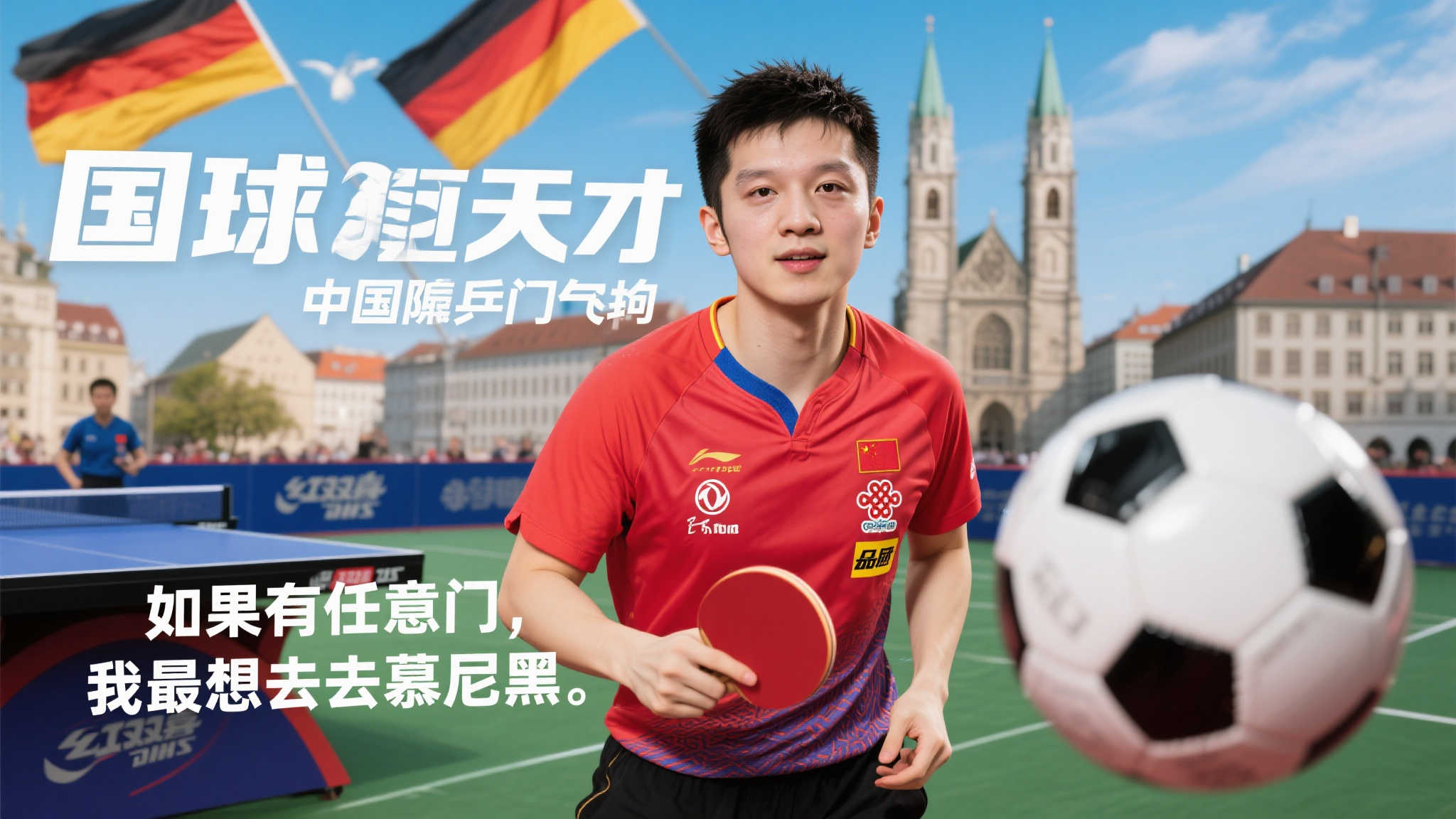 樊振东畅想任意门:慕尼黑欧冠之旅 热爱体育的国球名将,与足球的不解之缘
在中国体坛